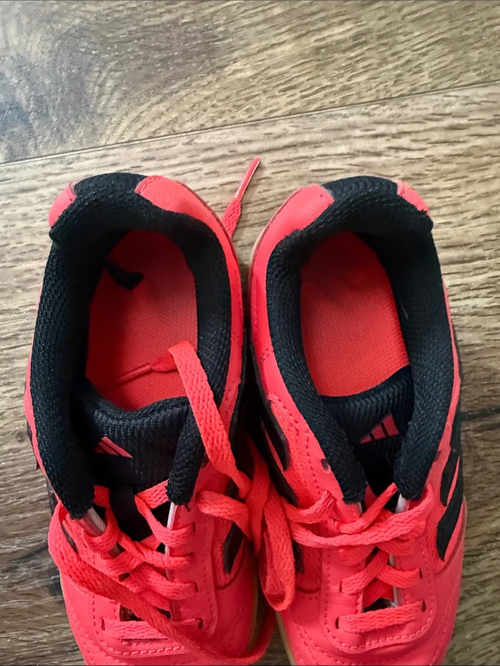 adidas super sala ll Kids Red and Black Indoor soccer Sneakers